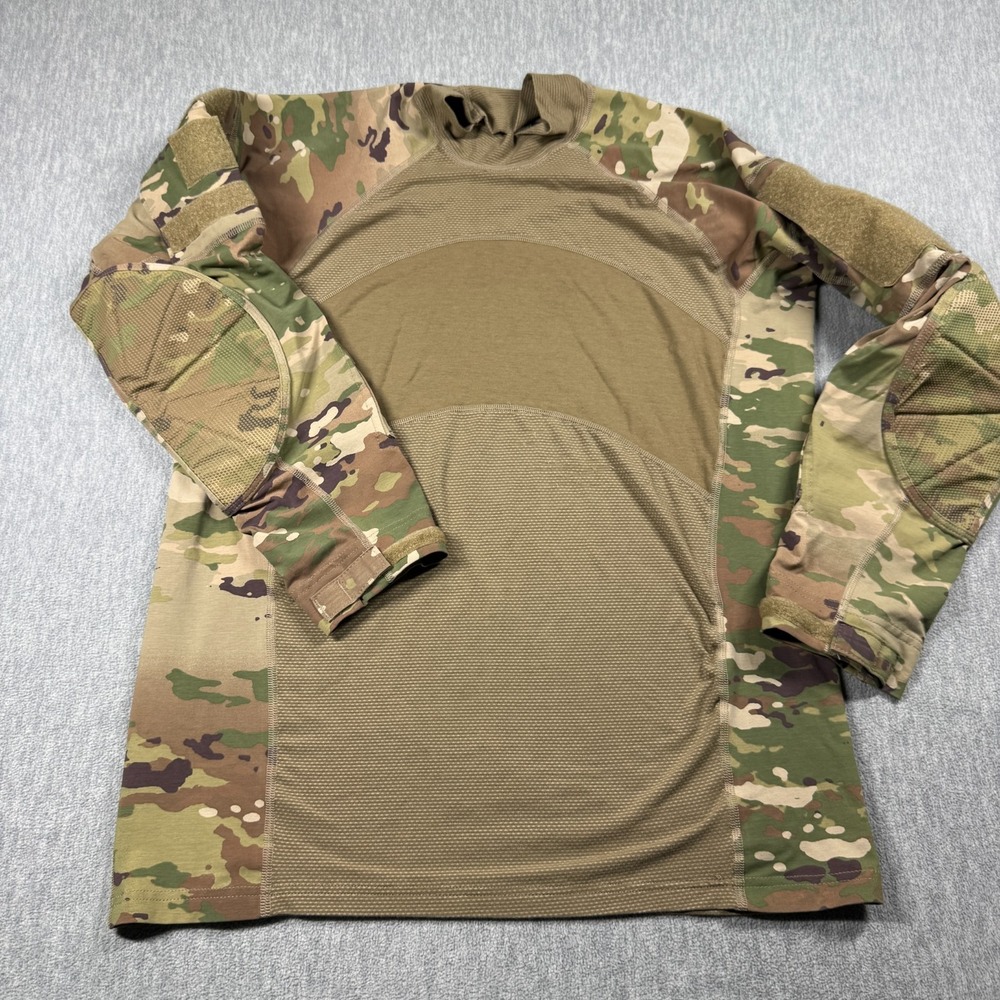 Massif Combat Shirt Mens Large Camo OCP Multicam Tactical Military Army Made USA